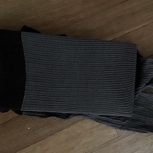 Ribbed light brown tights S